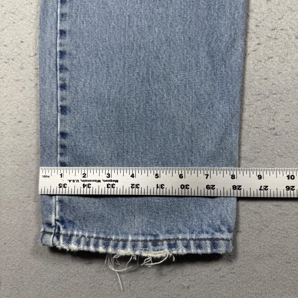 Levis 550 Relaxed Fit Tapered Leg Light Wash Denim High Rise Jeans Mens 33x32
